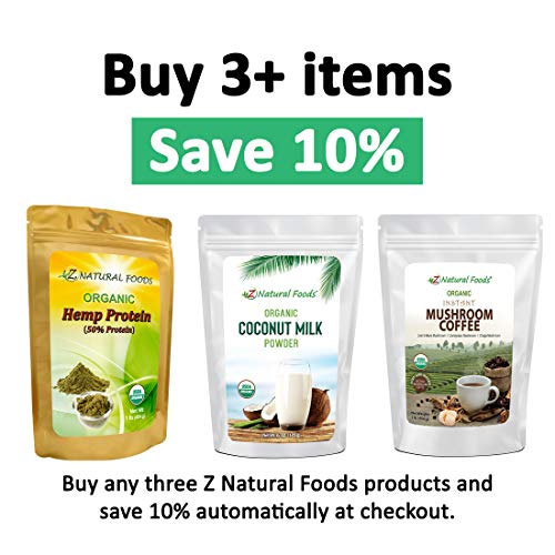 Organic Hemp Protein Powder - Unflavored & Unsweetened - Plant Based Superfood for Smoothies, Shakes, Meal Replacement, Snacks & Baking Recipes - Raw, Vegan, Non GMO, Gluten Free, Kosher - 1 lb