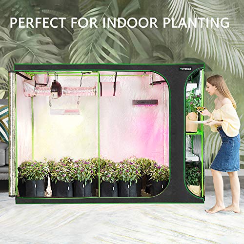 VIVOSUN 2-in-1 108"x48"x80" Mylar Reflective Grow Tent for Indoor Hydroponic Growing System