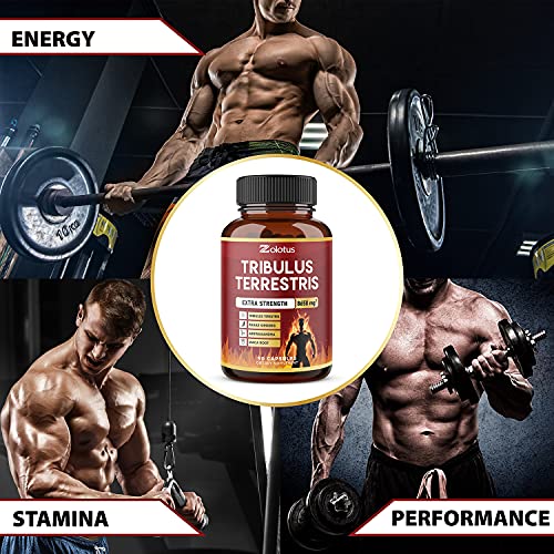 Tribulus Terrestris, 8650mg Per Capsule, Highest Potency with Ashwagndha, Panax Ginseng, Saw Palmetto, Maca, Shilajit. Boost Energy, Mood, Stamina & Performance, for Men & Women, 3 Months Supply.
