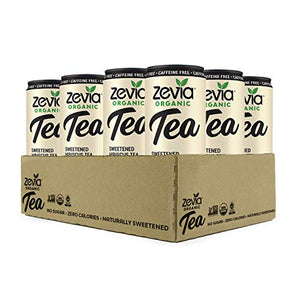 Zevia Organic Sugar Free Iced Tea, Caffeine Free Hibiscus Tea Passionfruit, 12 Ounces (Pack of 12)