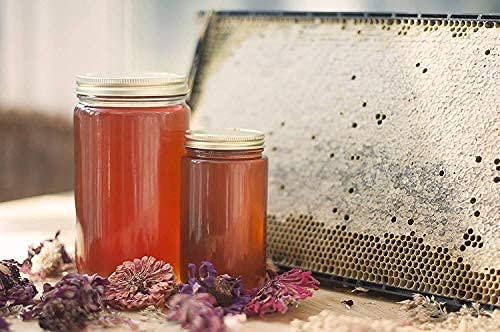 Unfiltered Raw Honey by Zach & Zoe Sweet Bee Farm – Pure Farm Raised Honey Packed with Powerful Anti-oxidants, Amino Acids, Enzymes, and Vitamins! (Buckwheat- 16oz)