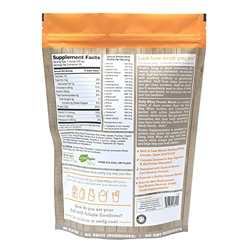 swiig Daily Whey Matrix Protein Powder, Madagascar Vanilla, 2.2 Pound