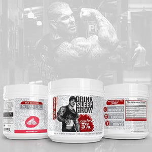 Rich Piana 5% Nutrition Drink Sleep Grow | Nighttime Muscle Builder, BCAA Post Workout Recovery Drink | Aminos, EAAs, Glutamine, GABA, Mucuna Pruriens, Joint Support | 15.66 oz (Watermelon)