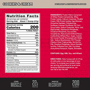 BSN SYNTHA-6 Whey Protein Powder, Micellar Casein, Milk Protein Isolate Powder, Cookies and Cream, 48 Servings (Package May Vary)