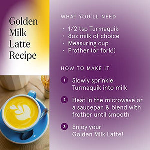 Organic Golden Moon Milk Turmeric Powder Mix, Super Sleep (180 Servings) + Superfood Blend of Melatonin, Valerian, Chamomile, Lemon Balm, Ginger, Black Pepper, Curcumin, Cinnamon, Cardamom - Turmaquik