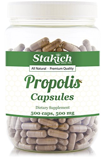 Stakich 500 mg Capsules (Propolis Capsules 500 mg (500 Count))