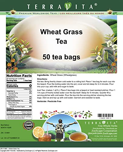 Wheat Grass Tea (50 tea bags, ZIN: 514681)