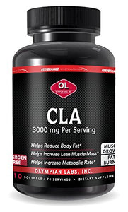 Olympian Labs Cla-conjugated Linoleic Acid, 3000 mg, 210 sotfgels (70 Servings)