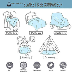 ARTIEMASTER Various Hot Spicy! Blanket Soft and Lightweight Flannel Throw Suitable for Use in Bed, Living Room and Travel 80"x60" for Audlt