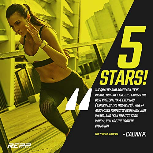Repp Sports Whey+ | Whey Protein Powder, Whey Isolate, Whey Concentrate, Hydrolysate - Tropic O's 2lbs