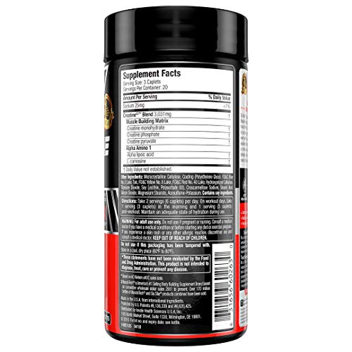 Creatine Pills | Six Star Post Workout X3 Creatine Capsules | Creatine Monohydrate Blend | Muscle Recovery & Muscle Builder for Men & Women | Creatine Supplements | Creatina Monohidratada, 20 Servings