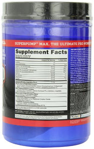 Gaspari Nutrition - SuperPump MAX - The Ultimate Pre Workout Powder, Sustained Energy Preworkout, Nitric Oxide Booster, Muscle Growth, Recovery & Replenishes Electrolytes - 40 Serving (Fruit Punch)