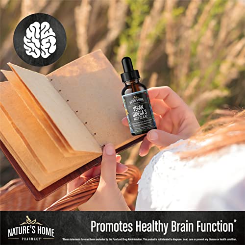 All Vegan Omega 3, Vitamin D3 and K2, Get More 3 in One, EPA DHA Fatty Acids Fish Oil Alternative Burpless Great Tasting Orange Flavor, Plant Based, Sustainable, Supports Brain, Heart Health, 60 Days
