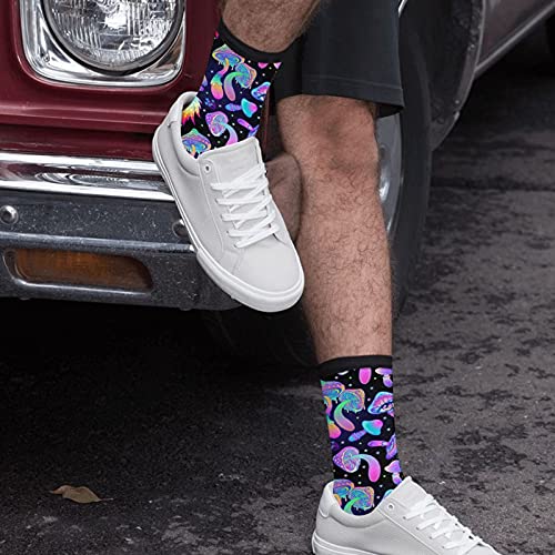 Mushrooms Socks For Men Women Funny Crazy Novelty Crew Socks