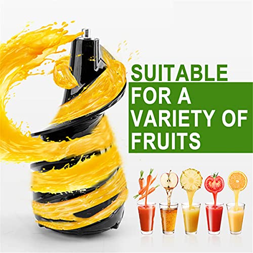 HIZQ Slow Juicer Masticating Juicer Machine, Slow Chewing Juicer, 3-Inch Wide-Groove Cold-Squeezed Juicer for Fruits And Vegetables, High-Yield Vertical Juicer,Red,B