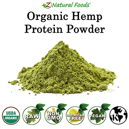 Organic Hemp Protein Powder - Unflavored & Unsweetened - Plant Based Superfood for Smoothies, Shakes, Meal Replacement, Snacks & Baking Recipes - Raw, Vegan, Non GMO, Gluten Free, Kosher - 1 lb