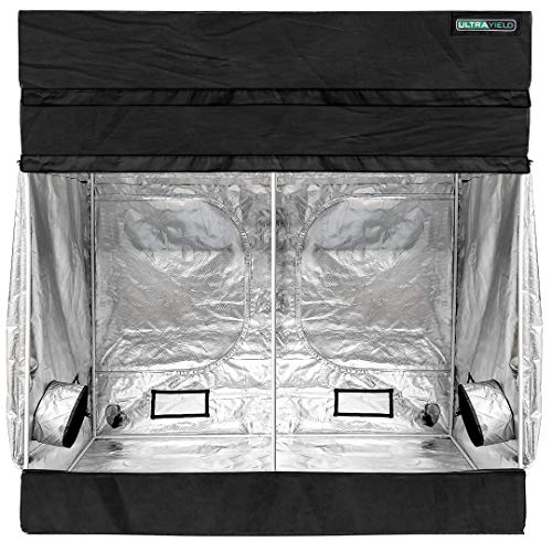 ULTRA YIELD 48"x96"x84" + 12" Extension Grow Tent - 1680D Mylar Professional Indoor Growing Tents - Use for Hydroponics Growing System - 4x8