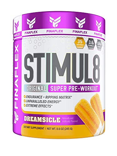 Stimul8, Original Super Pre-Workout with Vitamin C (35 Serving, Orange Dreamsicle)