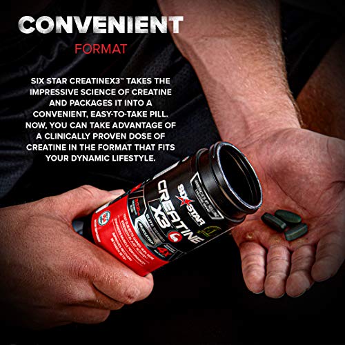 Creatine Pills | Six Star Post Workout X3 Creatine Capsules | Creatine Monohydrate Blend | Muscle Recovery & Muscle Builder for Men & Women | Creatine Supplements | Creatina Monohidratada, 20 Servings