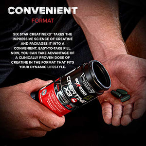 Creatine Pills | Six Star Post Workout X3 Creatine Capsules | Creatine Monohydrate Blend | Muscle Recovery & Muscle Builder for Men & Women | Creatine Supplements | Creatina Monohidratada, 20 Servings