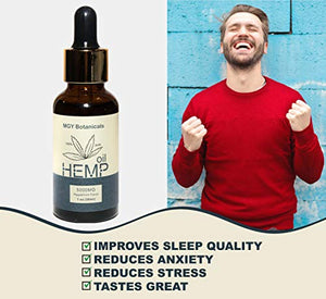 All Natural Hemp Oil for Stress Reduction and Better Sleep – 5000mg – Peppermint Flavor – Vegan Friendly