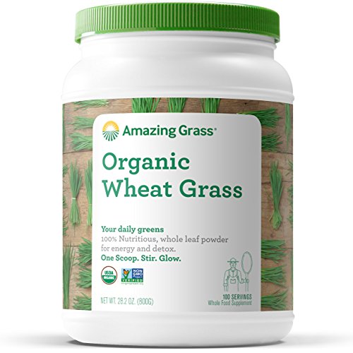 AMAZING GRASS Organic Wheat Grass Powder 100 Serving, 28.2 OZ