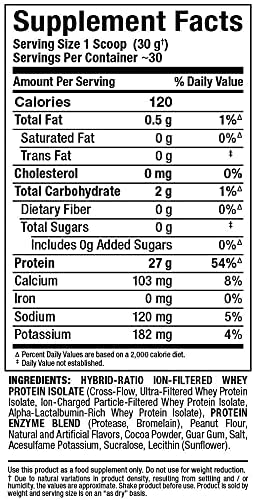 ALLMAX Nutrition - ISOFLEX Whey Protein Powder, Whey Protein Isolate, 27g Protein, Cinnamon French Toast, 2 Pound