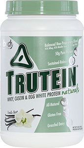 Body Nutrition Protein Powder - Trutein Naturals Vanilla Bean 2lb Whey, Natural Keto Drink - Weight Loss, Workout, Recovery