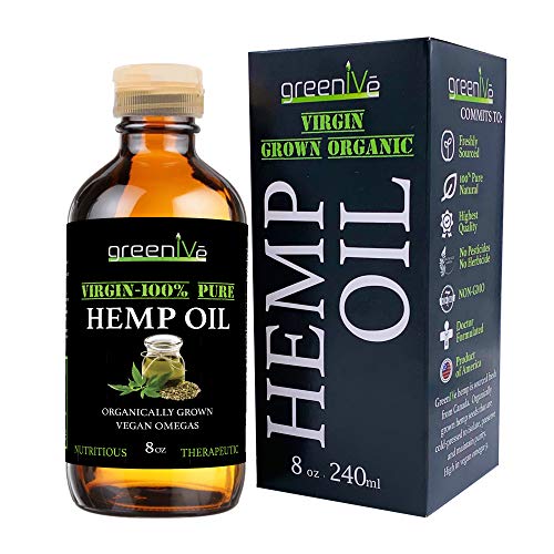 GreenIVe - Hemp Oil - Vegan Omegas - Cold Pressed - Exclusively on Amazon (8oz)