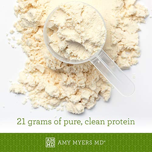 Pure Paleo Protein by Dr. Amy Myers – Clean Grass Fed, Pasture Raised Hormone Free Protein, Non-GMO, Gluten & Dairy Free – 21g Protein Per Serving – Vanilla Bean Shake for Paleo and Keto