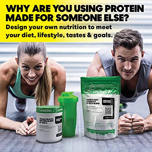 True Nutrition - Make Your Own Custom Protein Blend - Customizable Protein Powder - Choose Your Protein Type, Flavoring, Boost(s), Packaging Type, and Personalized Blend Name (1LB up to 30LB)