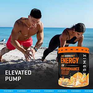 Performix ION Pre-Workout Powder, Explosive Energy, Enhanced Focus, Elevated Pump (30 Servings, Tangerine)