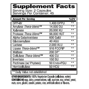 Enzymedica, Digest Spectrum, Dietary Supplement to Support Digestive Relief From Food Intolerances, Vegan, Non-GMO, 90 Capsules (45 Servings)