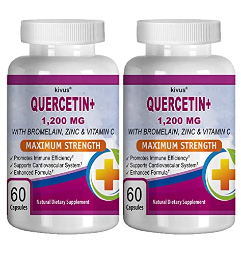 Quercetin with Bromelain Zinc Vitamin C by Kivus (2-Pack)