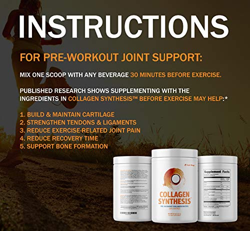 SaltWrap Collagen Supplement for Joints with FORTIGEL, TENDOFORTE – NSF Certified Collagen Synthesis Powder for Joint Recovery, Tendons, Ligaments, Cartilage, Pre and Post-Exercise Collagen Peptides