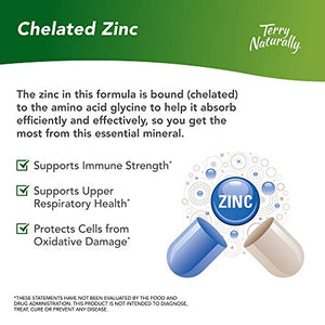 Terry Naturally Zinc Plus Selenium - 60 Capsules - Immune Support, Respiratory Function, Cellular Protection - Non-GMO, Vegan - 60 Servings