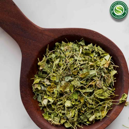 Soliaura Dried Fenugreek Leaves Kasoori Methi Trigonella Foenum Graecum 126g 4.5oz Homemade Indian Cuisine Organically Grown 100% Pure & Natural Vegan & Non GMO