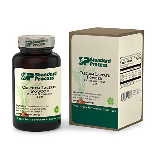 Standard Process Calcium Lactate Powder - Immune Support and Bone Strength - Bone Health and Muscle Supplement with Magnesium and Calcium - 12 Ounces