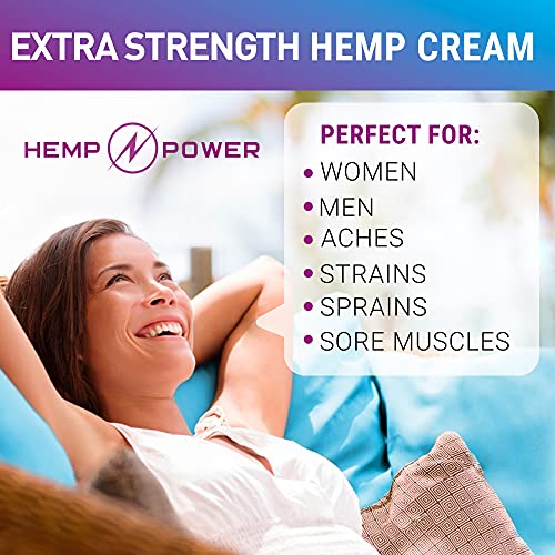 Hemp Power Joint Muscle Relief Cream, with Hemp, Menthol, MSM Arnica, Support Your Back, Muscles, Joints, Neck, Shoulder, Knee, Nerves - 2 Fl Oz