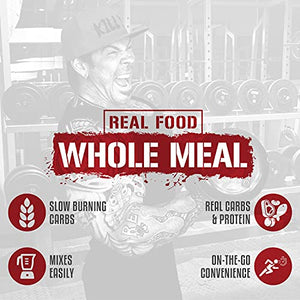 Rich Piana 5% Nutrition Real Carbs + Protein | Real Food Meal Replacement + Animal Protein | Lean Muscle Mass Gainer, Complex Carbohydrates, Workout Recovery | 50.4 oz, 22 Srvgs (Apple Cinnamon Pie)