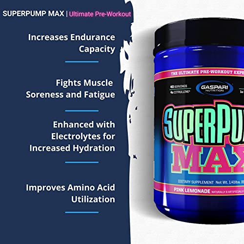 SuperPump Max Supplement, Pink Lemonade, 1.8 Pounds
