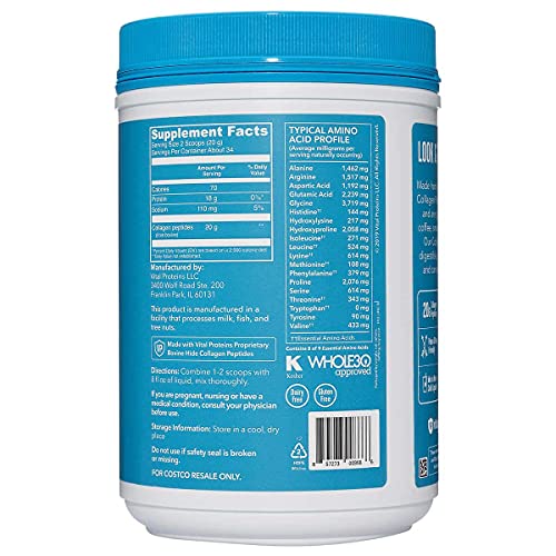 Vital Proteins Collagen Peptides Unflavored Dietary Supplement (Net Wt 24 Oz),
