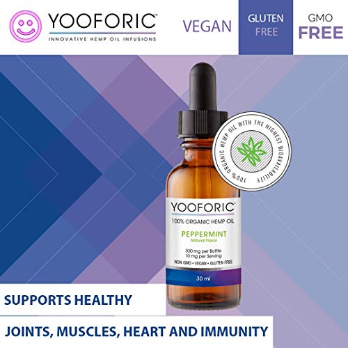 YOOFORIC Hemp Oil Extract 300mg Peppermint