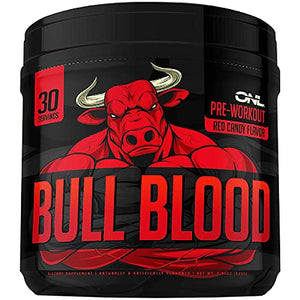 Bull Blood Ultimate Pre Workout - Boost Energy, Focus, Blood Flow, Powerful Nitric Oxide, Creatine, Lion's Mane - Effective Preworkout for Men and Women, Naturally Boost Muscle Size - 30 Servings