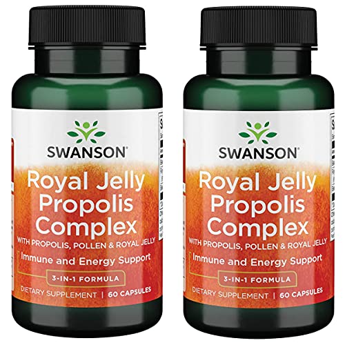 Swanson Royal Jelly Propolis Complex 60 Capsules 2 Pack