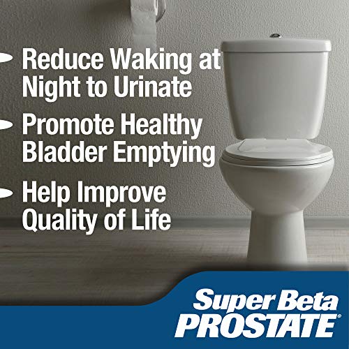 Super Beta Prostate – Over 15 Million Bottles Sold – Urologist Recommended Prostate Supplement for Men - Reduce Bathroom Trips Night, Promote Sleep & Bladder Emptying, Beta Sitosterol (60ct, 1 Bottle)