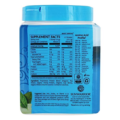 Sunwarrior, Warrior Blend Natural Organic, 13.2 Ounce