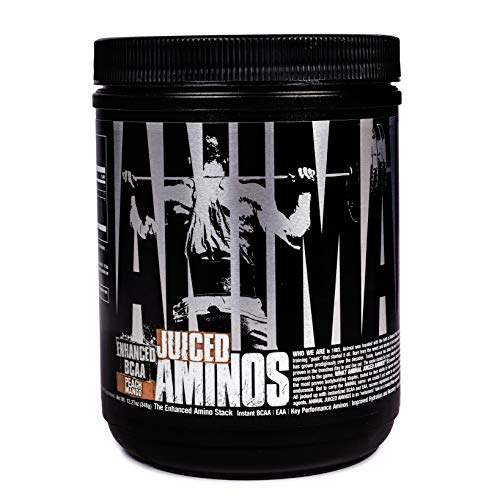 Animal Juiced Aminos - 6g Bcaa/eaa Matrix Plus 4g Amino Acid Blend for Recovery and Improved Performance, Peach Mango, 30 Count