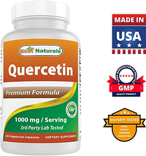 Best Naturals Quercetin 1000 mg/Serving 120 Veggie Capsules (120 Count (Pack of 1))