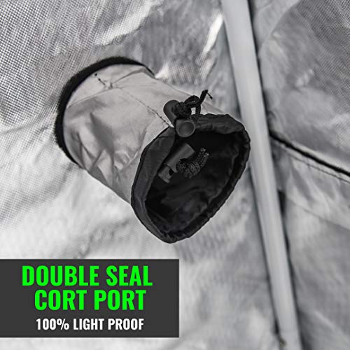 ULTRA YIELD 48"x48"x84" + 12" Extension Grow Tent - 1680D Mylar Professional Indoor Growing Tents - Use for Hydroponics Growing System - 4x4